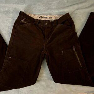 RARE! Eddie Bauer Brown Corduroy Carpenter Pants in Medium/10 TALL